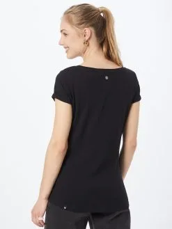 Ragwear T-shirts Shirt FLORAH Dames Zwart -Aanbiedingen Ragwear Winkel 6e14a320c4f6099e3a87af7a95045435
