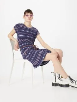 Ragwear Jerseyjurken Jurk VERBY Dames Marine / Indigo -Aanbiedingen Ragwear Winkel 6f740a166efd790e31232f95d08bed79