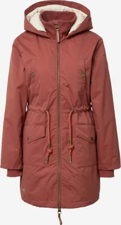 Ragwear Parkas Tussenparka CRESCEND Dames Watermeloen Rood