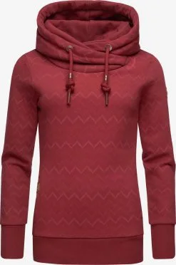 Ragwear Hoodies Sweatshirt Dames Wijnrood