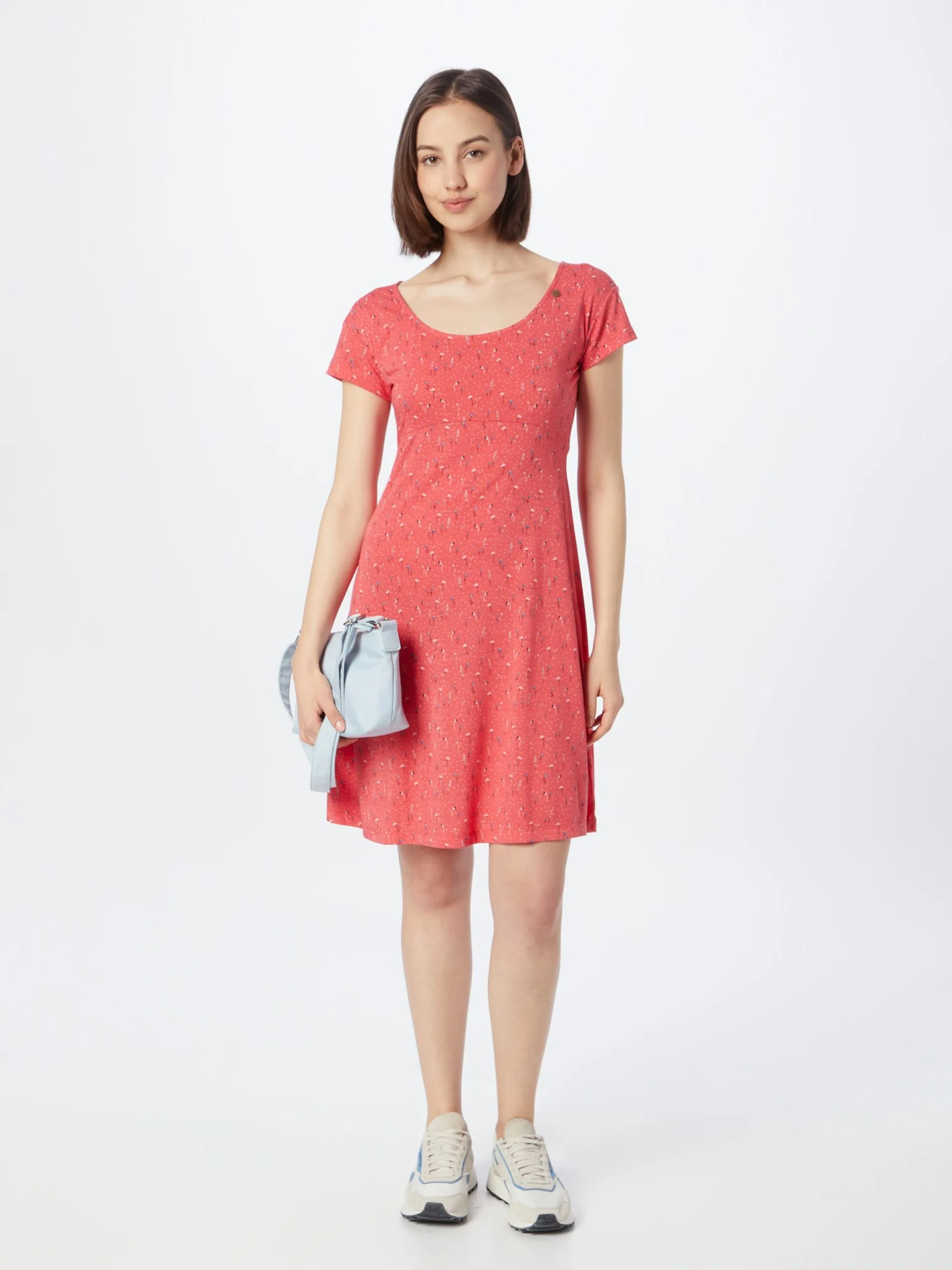 Ragwear Jerseyjurken Jurk LUNNGO Dames Watermeloen Rood 5 Ragwear Jerseyjurken Jurk LUNNGO Dames Watermeloen Rood - Afbeelding 5