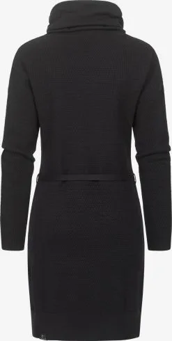 Ragwear Gebreide Jurken Gebreide Jurk Babett Dames Zwart -Aanbiedingen Ragwear Winkel 7973b5dac75b438a2c26d261e5e427f7