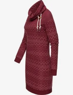 Ragwear Mini Jurken Jurk Chloe Dress Dames Rood -Aanbiedingen Ragwear Winkel 79795d282fdb06a9d008c036604463c0