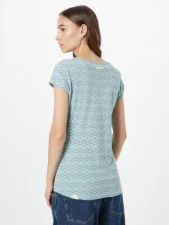 Ragwear T-shirts Shirt MINTT Dames Blauw -Aanbiedingen Ragwear Winkel 7c821366c6474bcbc211753c83256d02