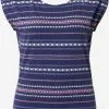 Ragwear T-shirts Shirt GREETA Dames Indigo / Lichtblauw