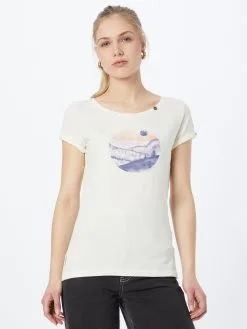 Ragwear T-shirts Shirt FLORAH Dames Wit -Aanbiedingen Ragwear Winkel 7ccc1f1937b9e41f434f169b7b5476f3
