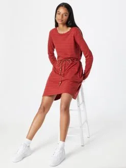 Ragwear Mini Jurken Jurk VERBENA Dames Knalrood -Aanbiedingen Ragwear Winkel 7e37c74e728608fbae960bb33ba505ce