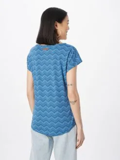 Ragwear T-shirts Shirt CHEDAR CHEVRON Dames Marine / Hemelsblauw / Lichtblauw -Aanbiedingen Ragwear Winkel 7f86e1965dd509fb32214ac601172f5c