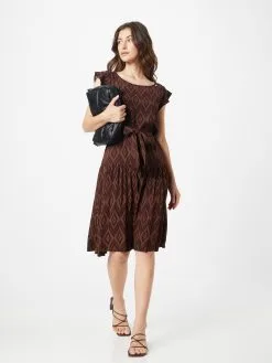 Ragwear Mini Jurken Jurk IKKAT Dames Bruin / Donkerbruin -Aanbiedingen Ragwear Winkel 88c6a07a167c5a7cc00700fb9958d83d