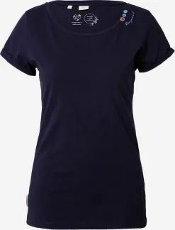 Ragwear Longsleeves Shirt FLORAH Dames Navy / Lichtblauw