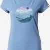 Ragwear T-shirts Shirt FLORAH Dames Blauw