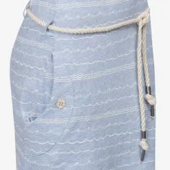 Ragwear Jerseyjurken Jurk Tag Waves Dames Lichtblauw -Aanbiedingen Ragwear Winkel 932a1a40518fa36f4dd020c9088d2182