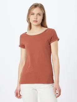 Ragwear T-shirts Shirt FLORAH Dames Roestbruin -Aanbiedingen Ragwear Winkel 938be69765c41a4a8c4476a568836508
