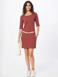 Ragwear Jerseyjurken Jurk TANYA Dames Roestrood -Aanbiedingen Ragwear Winkel 9a04630a4a686b13052df45854096be5