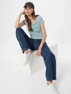 Ragwear T-shirts Shirt MINTT Dames Blauw -Aanbiedingen Ragwear Winkel 9d3be159bc5b70bf8765e07a5b579384