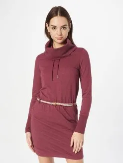 Ragwear Mini Jurken Jurk LAURRA Dames Wijnrood -Aanbiedingen Ragwear Winkel 9f36e2bd99b609faf319572b8a73497a