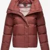 Ragwear Winterjassen Winterjas Lunis Dames Robijnrood