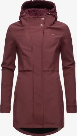 Ragwear Parkas Tussenparka Ybela Dames Wijnrood -Aanbiedingen Ragwear Winkel a68bed2b0ab577c1a4bc57454492643b