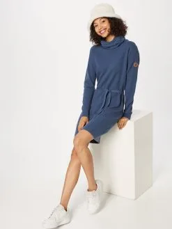 Ragwear Gebreide Jurken Gebreide Jurk BABETT Dames Donkerblauw -Aanbiedingen Ragwear Winkel aba4d69b5ca38adedbbb45ebfe371dd9