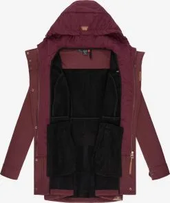 Ragwear Parkas Tussenparka Ybela Dames Wijnrood -Aanbiedingen Ragwear Winkel ac9775f8f145d9c8ba77c2b6712aee2a