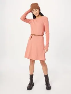 Ragwear Mini Jurken Jurk Dames Zalm Roze -Aanbiedingen Ragwear Winkel ac991e5fa35c041b8e05721141dac419