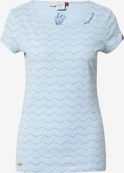 Ragwear T-shirts Shirt MINT Dames Marine / Lichtblauw