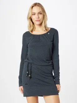 Ragwear Jerseyjurken Jurk ALEXA Dames Donkerblauw -Aanbiedingen Ragwear Winkel adec01a29d167ec425a3b744e875797d