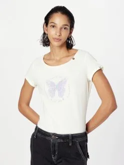 Ragwear T-shirts Shirt FLORAH Dames Offwhite -Aanbiedingen Ragwear Winkel b094813000e0d9ffb992f42030b6f12e