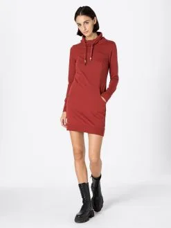 Ragwear Mini Jurken Jurk Ditik Dames Donkerrood -Aanbiedingen Ragwear Winkel b13196dda014461f3bcbd60673d20c5b