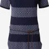 Ragwear Jerseyjurken Jurk CHEGO Dames Marine / Navy / Lichtblauw