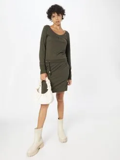 Ragwear Jerseyjurken Jurk PENELOPE Dames Olijfgroen -Aanbiedingen Ragwear Winkel b2ec7752f45a9d8b2d3f55282a98f120