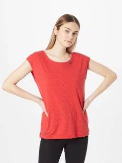 Ragwear T-shirts Shirt SOFFIA Dames Knalrood -Aanbiedingen Ragwear Winkel b48e80581282318bbad9ecb1858054c6