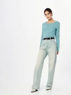 Ragwear Longsleeves Shirt FLORAH Dames Blauw -Aanbiedingen Ragwear Winkel b79ffded7d670658a58af2d6d817be6f