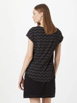 Ragwear T-shirts Shirt CHEDAR CHEVRON Dames Zwart -Aanbiedingen Ragwear Winkel bb421e16cae5246a797caf6113ab80d4