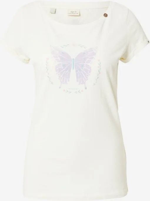 Ragwear T-shirts Shirt FLORAH Dames Offwhite -Aanbiedingen Ragwear Winkel bdaf3b42e1cef79e2100738488f55f83