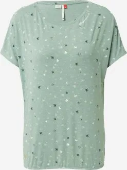 Ragwear T-shirts Shirt Dames Smaragd / Mintgroen