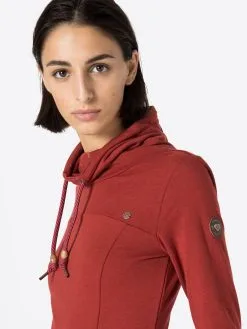 Ragwear Mini Jurken Jurk Ditik Dames Donkerrood -Aanbiedingen Ragwear Winkel c208cb3255146cf2aa566e39d71973be