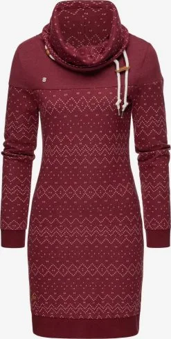 Ragwear Mini Jurken Jurk Chloe Dress Dames Rood