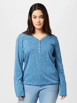 Longsleeves Shirt Dames Indigo / Lichtblauw -Aanbiedingen Ragwear Winkel c31859d06cd12d800a4339b8d6e6ed34