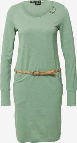 Ragwear Jerseyjurken Jurk MONTANA Dames Groen