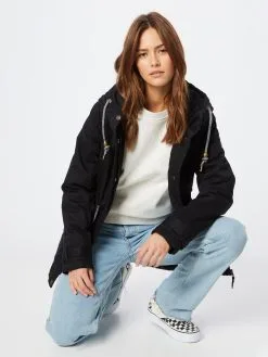 Ragwear Parkas Tussenparka RAQUELA Dames Zwart -Aanbiedingen Ragwear Winkel cb86db5669808381e36da8afa1918378