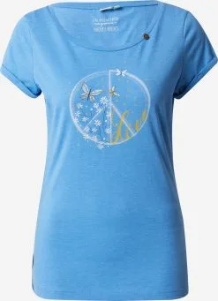 Ragwear T-shirts Shirt Dames Hemelsblauw