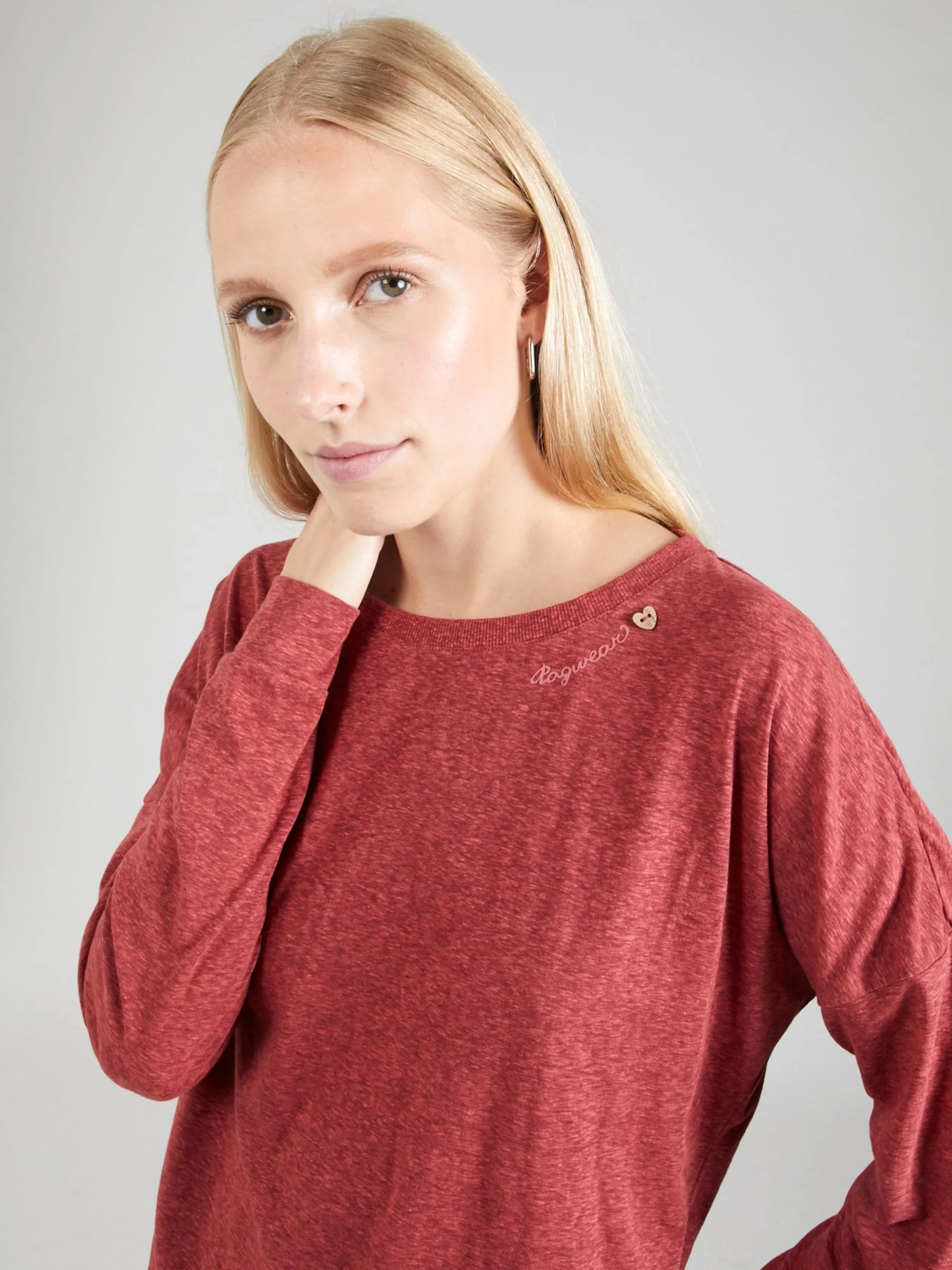 Ragwear Longsleeves Shirt Dames Framboos 2 Ragwear Longsleeves Shirt Dames Framboos - Afbeelding 2