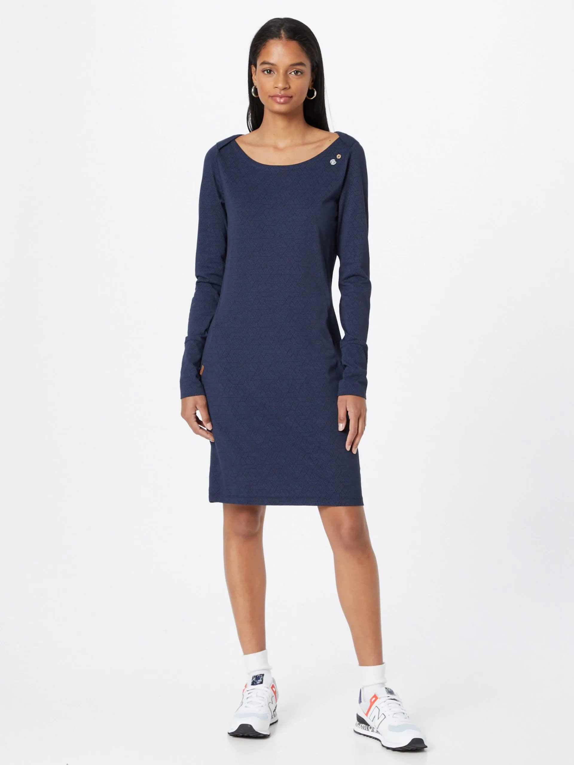 Ragwear Jerseyjurken Jurk RIVER Dames Nachtblauw / Hemelsblauw 3 Ragwear Jerseyjurken Jurk RIVER Dames Nachtblauw / Hemelsblauw - Afbeelding 3