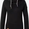 Ragwear Hoodies Sweatshirt Dames Zwart