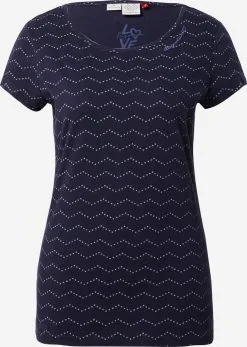 Ragwear T-shirts Shirt MINT Dames Navy / Royal Blue/koningsblauw