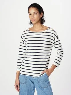 Ragwear Shirts Met 3/4 Mouw Shirt TAVVI Dames Offwhite -Aanbiedingen Ragwear Winkel d59229a0b6a81b800ce05d73750e3be7