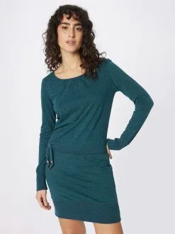 Ragwear Jerseyjurken Jurk ALEXA Dames Donkergroen -Aanbiedingen Ragwear Winkel dc80de66d5238588172bdd1f495d42ee