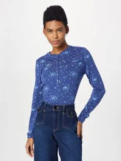 Ragwear Longsleeves Shirt CHAMBERY Dames Lichtblauw / Donkerblauw -Aanbiedingen Ragwear Winkel dc88007bd718acf37d2232e235cca1f8