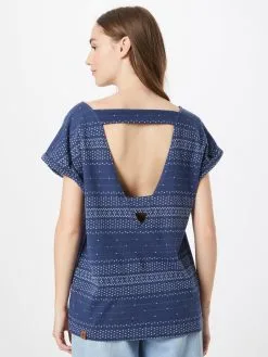 Ragwear T-shirts Shirt Heiddie Dames Navy -Aanbiedingen Ragwear Winkel de2411616cbae6b57019b453aa470357